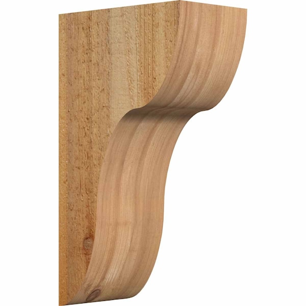 Ekena Millwork Carmel Rough Sawn Corbel, Western Red Cedar, 6"W x 10"D x 18"H COR06X10X18CAR00RWR - main